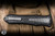 Preowned-Hawk Knives Deadlock Model C OTF Auto Knife Black Carbon Fiber 3.5" 20CV Dagger Stonewash
