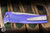 MachineWise Sonora Button Lock Folding Knife Grooved Purple Titanium 3.35" S90V Drop Point 2182