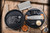 MachineWise Sonora Button Lock Folding Knife Titanium, Gold Accent 3.35" S90V Drop Point Stonewash 2228