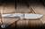 MachineWise Sonora Button Lock Folding Knife Textured Titanium, Purple Accent 3.35" S90V Drop Point 2235
