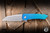 MachineWise Mojave Folding Knife Textured Blue/Teal Fade Titanium 3.45" S90V Wharncliffe 1456