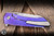 MachineWise Mojave Folding Knife Textured Purple Titanium 3.45" S90V Wharncliffe 1445