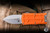 Microtech Exocet II OTF Automatic Money Clip Knife Orange Aluminum 2.3" M390 Dagger Stonewash 1157-10OR
