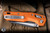Microtech MSI Mini Ram-Lok Folding Knife Orange Fluted Aluminum 3.2" M390 Wharncliffe Black 210M-1FLOR