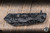 Heretic Knives Jinn Button-Lock Flipper Knife Black/White Topo Aluminum 3" MagnaCut DLC H213-TOPO