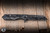 Heretic Knives Jinn Button-Lock Flipper Knife Black/White Topo Aluminum 3" MagnaCut DLC H213-TOPO