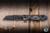 Heretic Knives Jinn Button-Lock Flipper Knife Black/White Topo Aluminum 3" MagnaCut DLC H213-TOPO