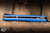Daily Carry Co. Gauntlet Button Lock Folding Knife Blue G10 3.74" D2 Drop Point