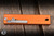 Daily Carry Co. Parachute Lightweight EDC Gravity Knife Orange Aluminum 2.76" 14C28N Tanto