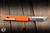Daily Carry Co. Parachute Lightweight EDC Gravity Knife Orange Aluminum 2.76" 14C28N Tanto
