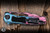 Preowned-Heretic Knives "Wraith" V4 Manual Folding Knife Aluminum 4" Clip Point Cotton Candy Cel Shade  