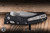 Microtech Amphibian Mini Ram-LOK Folding Knife Black Frag Aluminum 3.25” M390 Drop Point Apocalyptic Stonewash 137MRL-10APFR