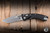 Microtech Amphibian Mini Ram-LOK Folding Knife Black Frag Aluminum 3.25” M390 Drop Point Apocalyptic Stonewash 137MRL-10APFR