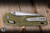 Microtech MSI Mini Ram-Lok Folding Knife OD Green Frag Aluminum 3.25" M390 Wharncliffe Apocalyptic Stonewash 210M-10APFROD