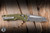 Microtech MSI Mini Ram-Lok Folding Knife OD Green Frag Aluminum 3.25" M390 Wharncliffe Apocalyptic Stonewash 210M-10APFROD