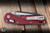 Microtech MSI Mini Ram-Lok Folding Knife Merlot Fluted Aluminum 3.25" M390 Wharncliffe Black 210M-1FLMR