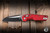 Microtech MSI Mini Ram-Lok Folding Knife Red Fluted Aluminum 3.25" M390 Wharncliffe Black 210M-1FLRD