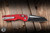 Microtech MSI Mini Ram-Lok Folding Knife Red Fluted Aluminum 3.25" M390 Wharncliffe Black 210M-1FLRD