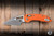 Microtech M-Stitch Ram-LOK Folding Knife Orange Frag Aluminum 3" M390 Wharncliffe Apocalyptic 169MRL-10APFROR