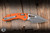Microtech M-Stitch Ram-LOK Folding Knife Orange Frag Aluminum 3.25" M390 Wharncliffe Apocalyptic 169MRL-10APFROR