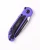 Microtech LUDT Gen III Automatic Folding Knife Purple Aluminum/Grip Inlay 3.4" M390 Drop Point Black Serrated 1135-2PU