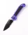 Microtech LUDT Gen III Automatic Folding Knife Purple Aluminum/Grip Inlay 3.4" M390 Drop Point Black Serrated 1135-2PU