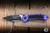 Microtech LUDT Gen III Automatic Folding Knife Purple Aluminum/Grip Inlay 3.4" M390 Drop Point Black Serrated 1135-2PU