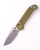 Microtech LUDT Ram-Lok Manual Folding Knife OD Green Frag Aluminum 3.4" M390 Tanto Apocalyptic 1136RL-10APFROD