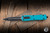 Microtech Dirac Delta OTF Automatic Knife Cyan Aluminum 3.8" M390 Dagger Black 227-1CN