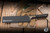Microtech Utility Kitchen Knife Carbon Fiber/Bronze Titanium Bolster 6" M390 DLC 3400B-1DLCCFS