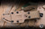 Microtech Akris Fixed Blade Knife Black G10 3.7" M390 Drop Point Stonewash 95-10BK-6