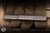 Preowned-Reate EXO Gravity Knife Titanium/Marble Carbon Fiber Inlay 3.75" 3V Tanto
