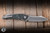Hawk Knives Talon Folding Knife Titanium Brightwashed/Green TechnoCarbon Overlay 3.5" M390
