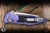 Microtech Marfione Select Socom RAM-LOK Manual Folding Knife Purple Haze Titanium/Textured Inlay 4" M390 Tanto Stonewash 161RL-10MS6