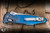 Microtech Marfione Select Socom RAM-LOK Manual Folding Knife Antique Blue Titanium 4" M390 Tanto Apocalyptic 161RLS-10APMS1