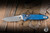 Microtech Marfione Select Socom RAM-LOK Manual Folding Knife Antique Blue Titanium 4" M390 Tanto Apocalyptic 161RLS-10APMS1