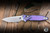 Microtech Marfione Select Socom RAM-LOK Manual Folding Knife Purple Haze Titanium 4" M390 Tanto Stonewash 161RLS-10MS6