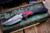 Keanison Knives Blue Tick Westinghouse Black Micarta-Fordite Bolsters 3.5" Baker Forge Damascus