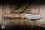 Microtech Socom Elite RAM-LOK Manual Folding Knife Tan Frag Aluminum 3.8" M390 Clip Point Stonewash 160RL-10FRTA