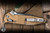 Microtech Socom Elite RAM-LOK Manual Folding Knife Tan Frag Aluminum 3.8" M390 Clip Point Black 160RL-1FRTA