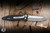 Microtech Socom Elite Manual Folding Knife Black Aluminum/Grip Inlay 4" M390 Tanto Stonewash Serrated 161-12