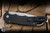 ProTech TR-4 Tactical Response 4 Automatic Folding Knife Feather Textured Black Aluminum 4" MagnaMax Saber Stonewash T4105F-MM