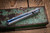 Sergey Rogovets Ice Pick  XL Damasteel, Blue Liners 4.5" Damacore