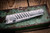 Sergey Rogovets Ice Pick  XL Damasteel, Blue Liners 4.5" Damacore