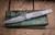 Sergey Rogovets Ice Pick  XL Damasteel, Blue Liners 4.5" Damacore