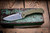 Preowned-Half Face Blades Cav Folder Knife OD Green Textured G10 3.5" MagnaCut Drop Point