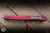 Preowned-Microtech Combat Troodon Gen III OTF Automatic Knife Distressed Red 3.75" M390 Dagger Stonewash 142-10DRD