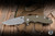 Hinderer Knives XM-18 Flipper Folding Knife Triway OD Green G10/BB Green Titanium 3.5" MagnaCut Spanto Working Finish