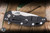 Hinderer Knives XM-18 Flipper Folding Knife Triway Blue/Black G10/Battle Black Titanium 3.5" MagnaCut Spanto Stonewash