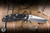 Hinderer Knives XM-18 Flipper Folding Knife Triway Blue/Black G10/Battle Black Titanium 3.5" MagnaCut Spanto Stonewash